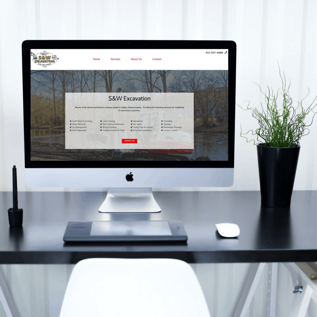 EJM Design offers web design and SEO for Western Massachusetts excavation businesses